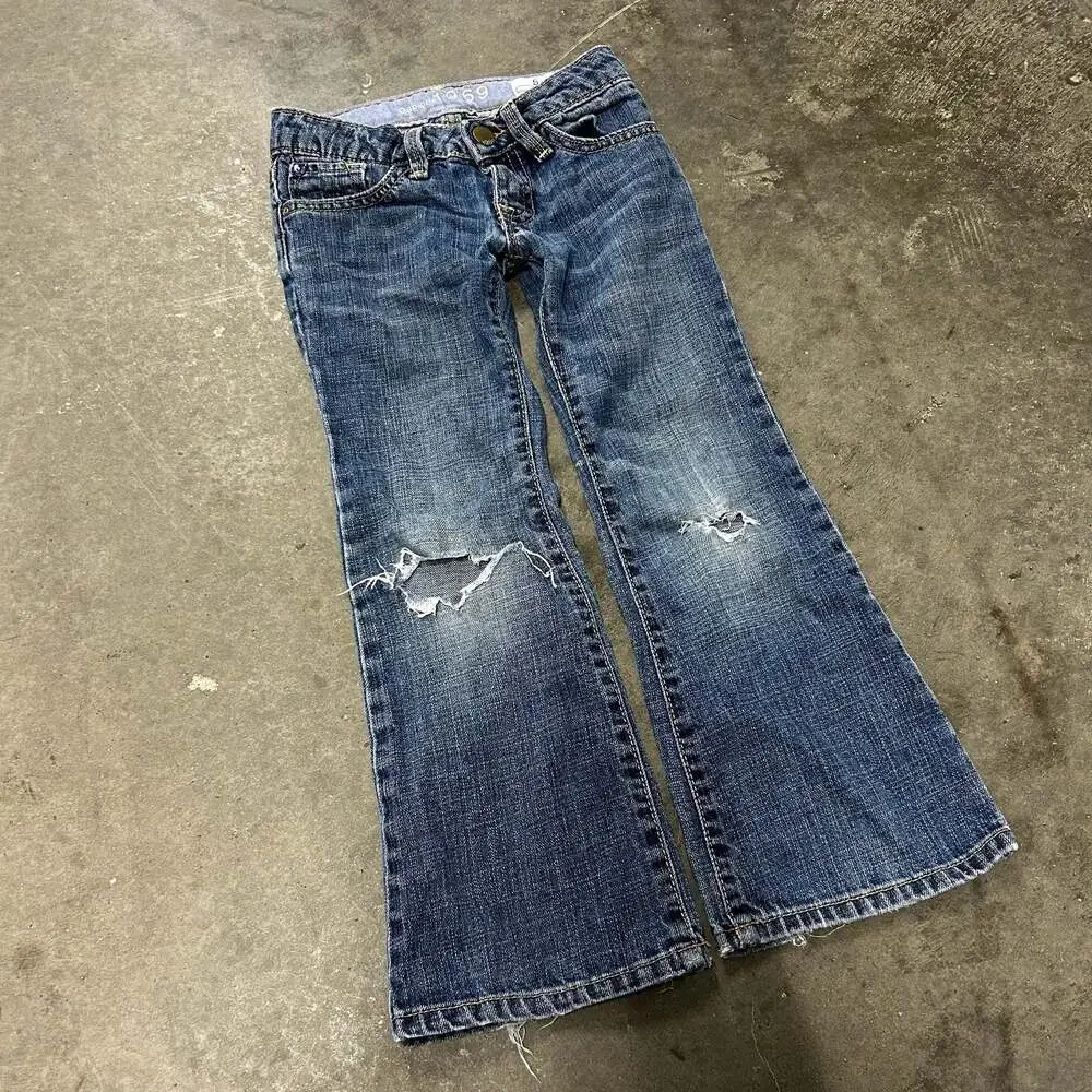 GapKids 1969 Girls Boot Cut Jeans Size 5 Regular Y2K
